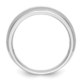 14K White Gold 1/3 carat Diamond Complete Men's Channel Band - 10